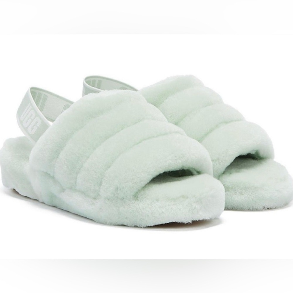 Ugg Fluff Yeah Women’s Size 7 Slipper Retro Mint … - image 1